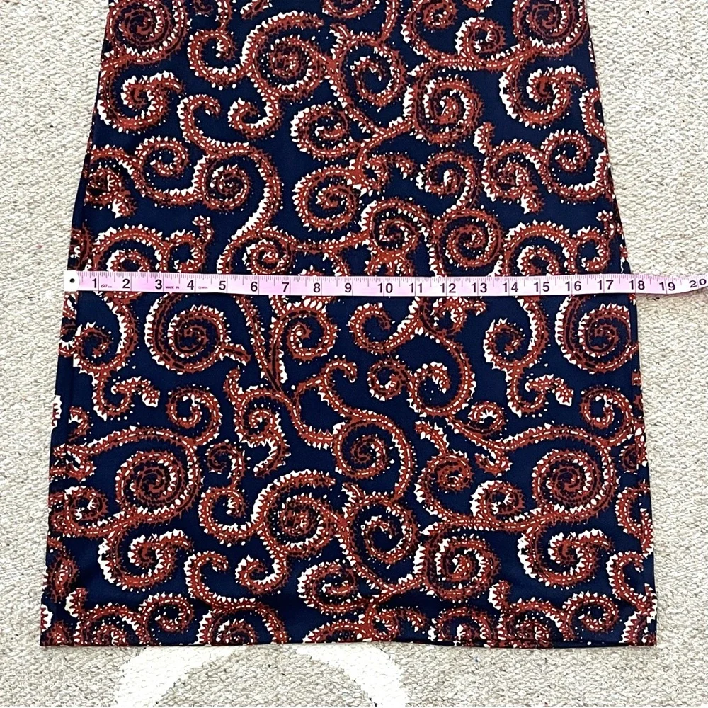 Tory Burch Nicola Navy Sapello Silk Belted Dress Small